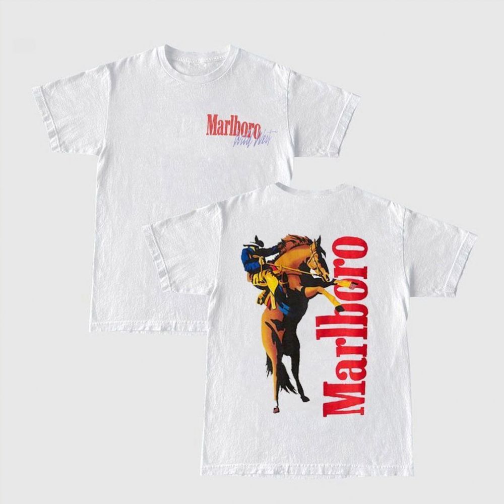 Marlboro Wild West Shirt Cowboy Killers 2 Sided T Shirts